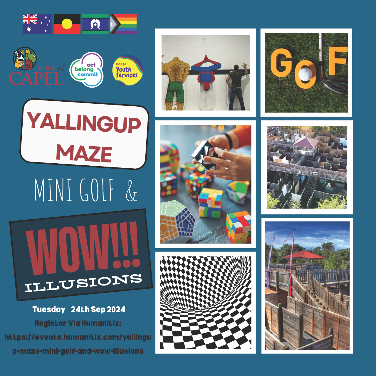 Spring Inzone- Yallingup Maze, Mini Golf, and Wow Illusions