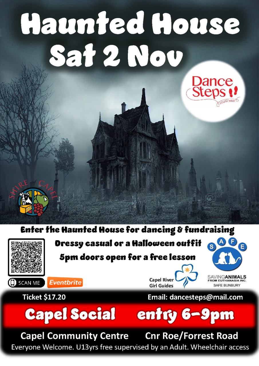 'Capel Social' Haunted House proceeds to SAFE Bunbury