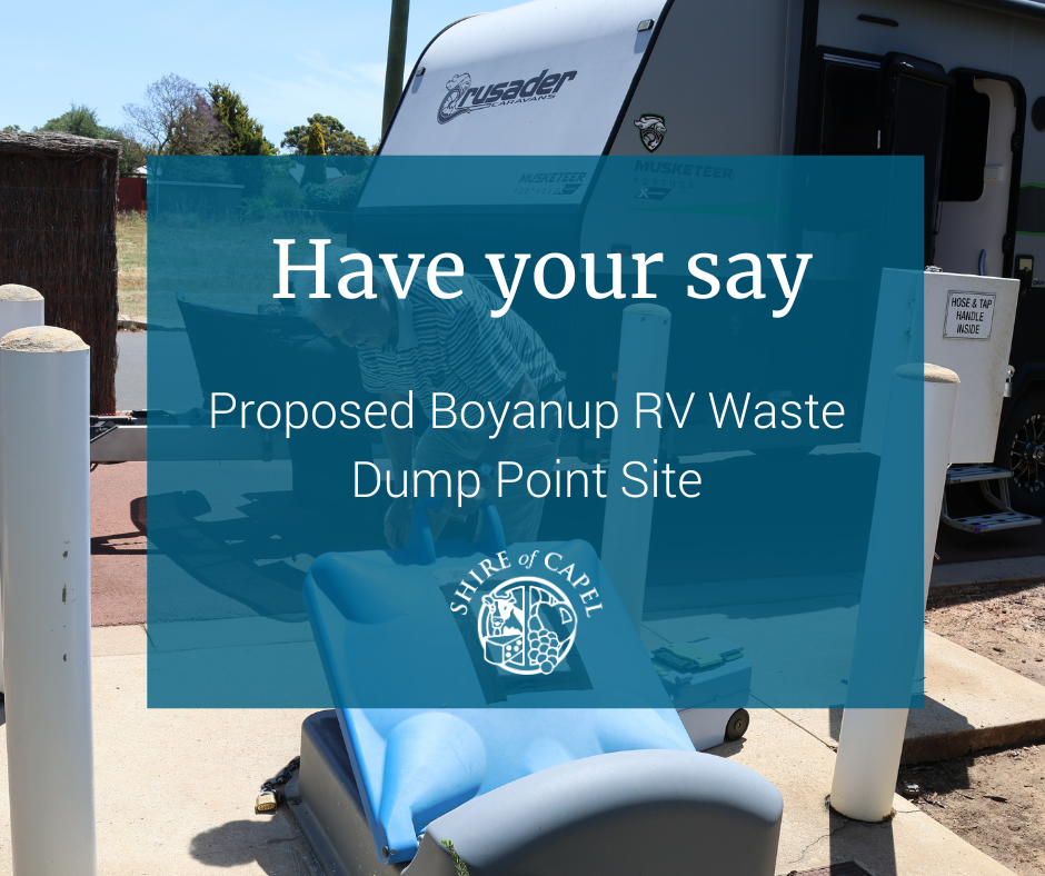 Proposed Boyanup Recreational Vehicle dump point site- Community