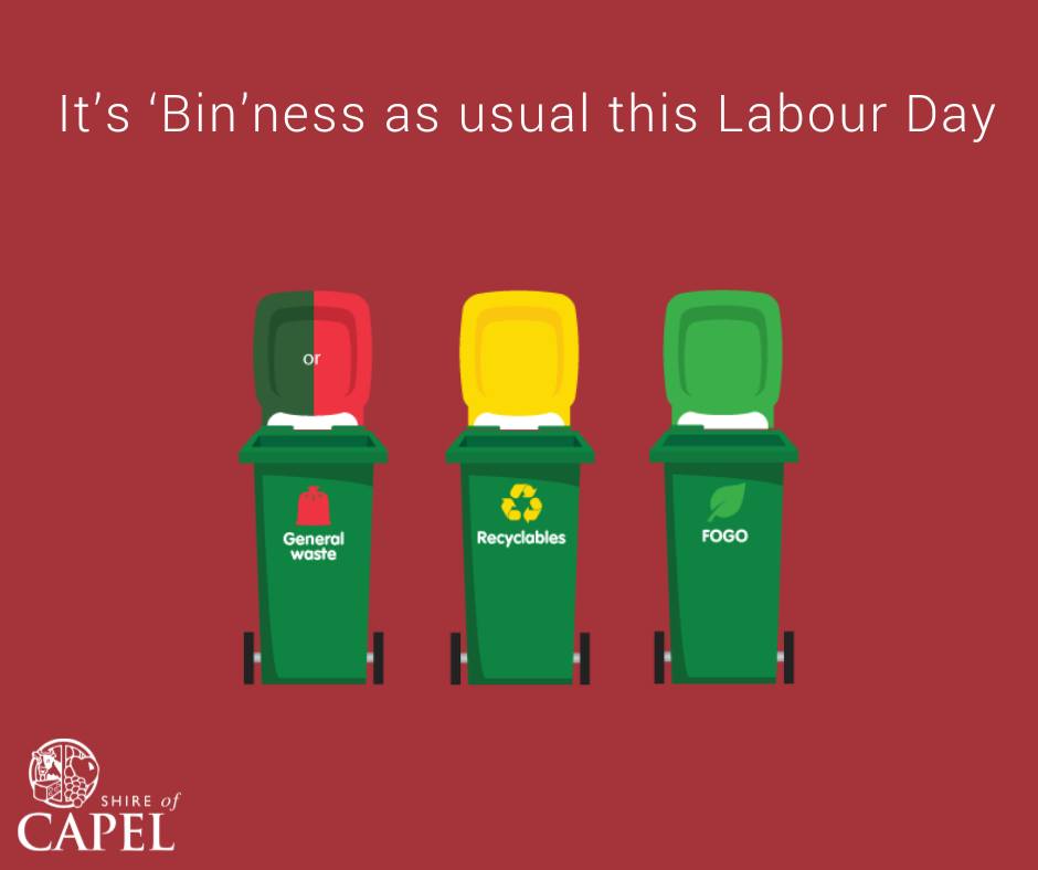 Bin Services- Labour Day Monday 3rd March