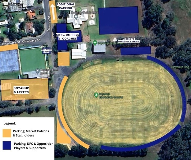 boyanup oval layout DFC